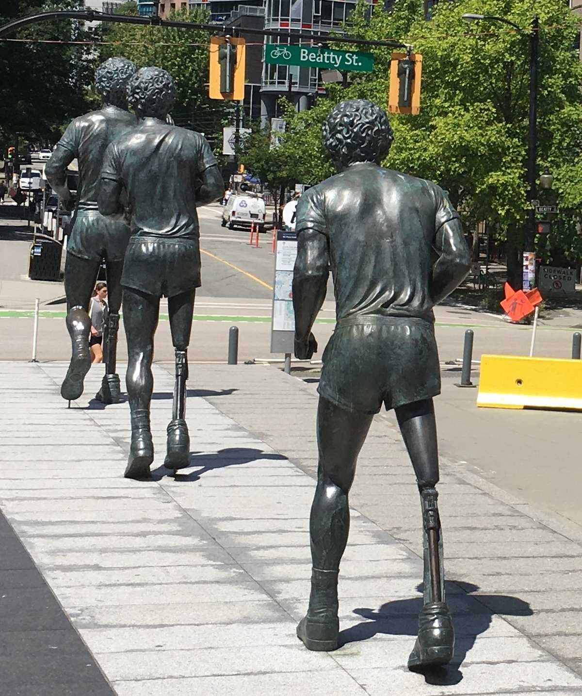 The Terry Fox Memorial at B.C. Place