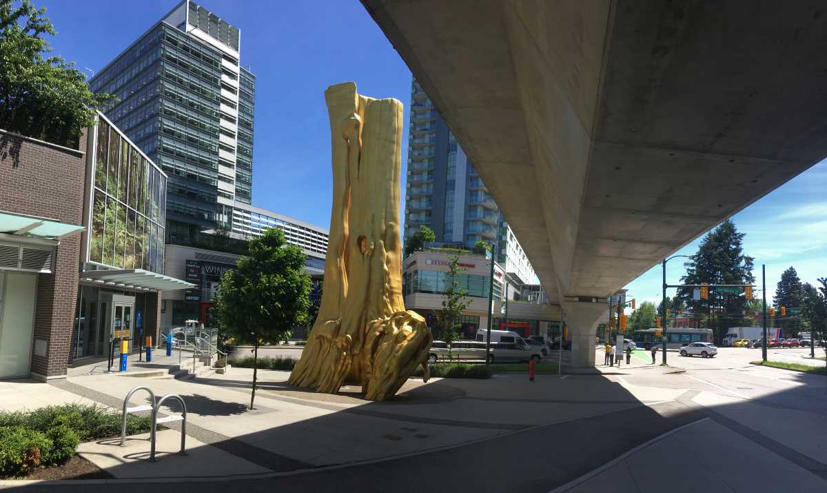 The 43-foot-high Golden Tree by Douglas Coupland